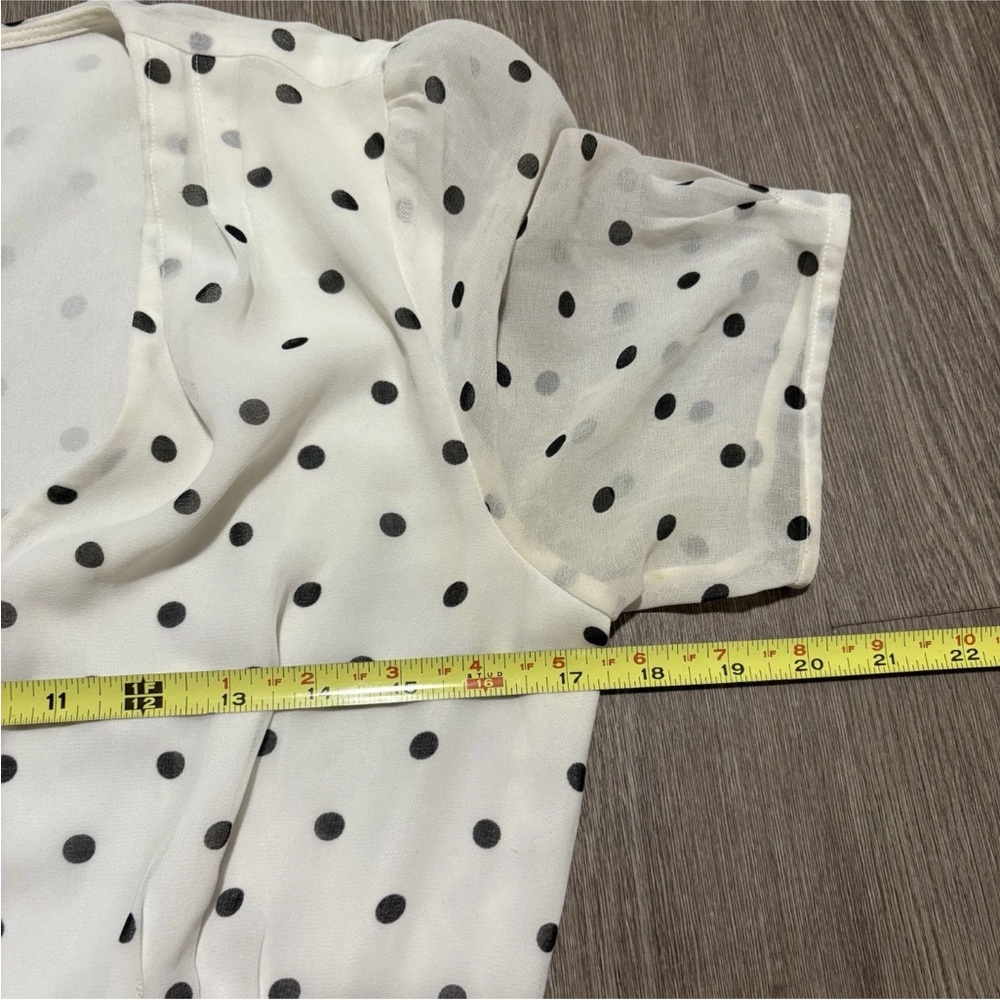 Wilfred White And Black Polka Dot Top - Picture 8 of 10